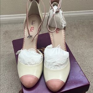 Violet Red Cream and Pink Heels